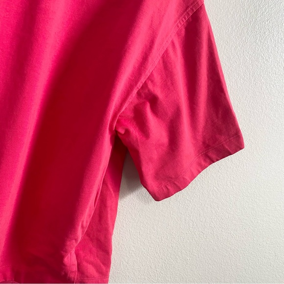 COS Pink Crew Neck Oversized Boxy Cotton Short Sleeve Tee Shirt Size XS - Picture 2 of 5